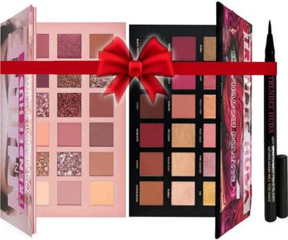 TRENDEE HUDA PROFESSIONAL MULTISHADES 2 EYESHADOW PALETTE WITH SKETCH EYELINER.