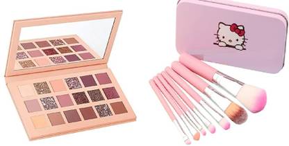 ZOXITAV Combo Of 18 color Eye Shadow Palette With 7 Piece Brush Set