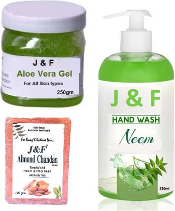 J & F Aloe Vera Gel ,Chandan Soap,Neem Hand Wash