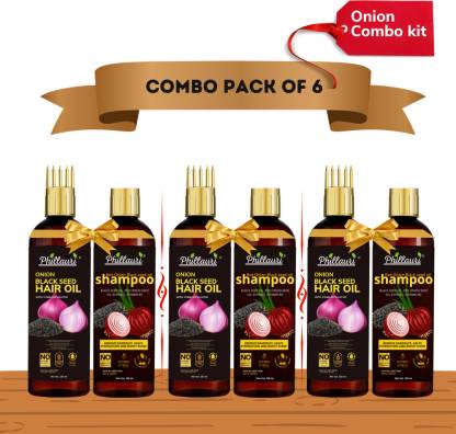 Phillauri Red Onion Black Seed Oil Ultimate Hair Care Kit Combo  (6 Items in the set)