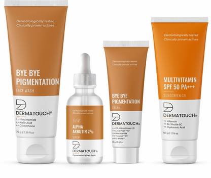 Dermatouch 4 Step Pigmentation Kit | For Anti-Pigmentation & Dark Spot Reduction