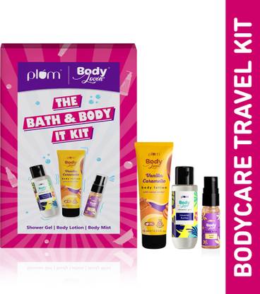 Plum BodyLovin' The Bath & Body It Kit Trio | Shower Gel | Body Lotion | Body Mist | Travel Pack