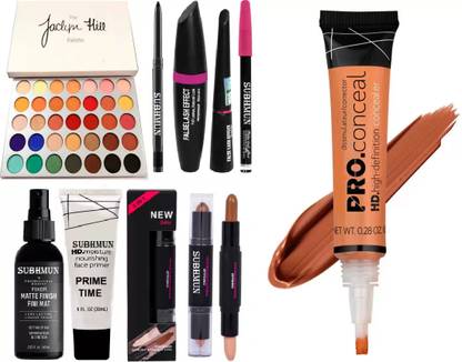 SUBHMUN 3in1 Eyeliner Mascara Eyebrow Fixer Primer & The Jaclyn Hill Glam Eyeshadow Palette
