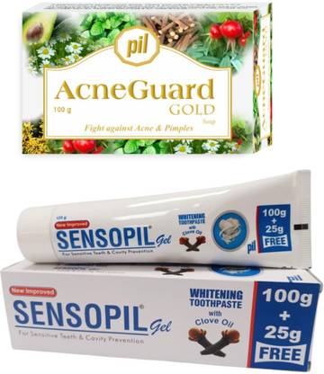 Pil Combo of Acneguard Gold Soap (100g) With Sensopil Gel (100g)