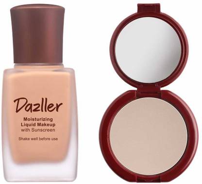 Dazller Face Combi Pack Makeup, 27mL + Classique Compact Powder, 9g