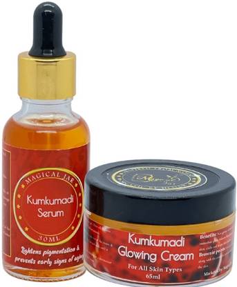 Magical jar Kumkumadi Glowing Cream and Serum | Best Cream and Serum for Face Glow