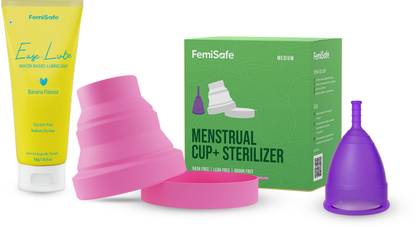 FemiSafe Menstrual cup, sterilizer and lubricant