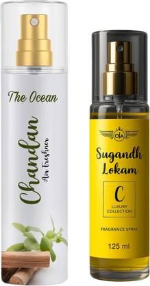 The Ocean Chandan Air Freshener 250ml And C Perfume 125 ml