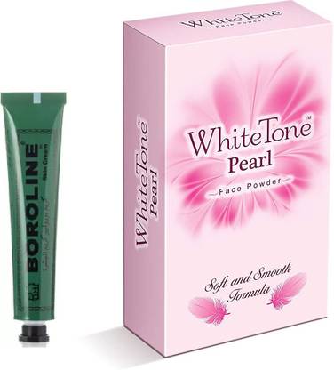 BOROLINE Antiseptic Ayurvedic Cream & Whitetone Soft and Smooth Face Powder 70G