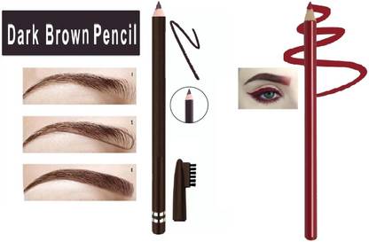 GFSU - GO FOR SOMETHING UNIQUE LIGHT BROWN EYEBROW PENCIL WITH RED EYE LINER