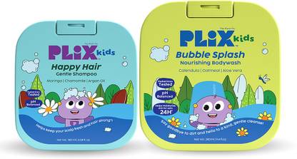 The Plant Fix Plix Kids Body Wash & Shampoo | Gentle Cleansing & Tangle-free | For Daily Use |2+ Yr