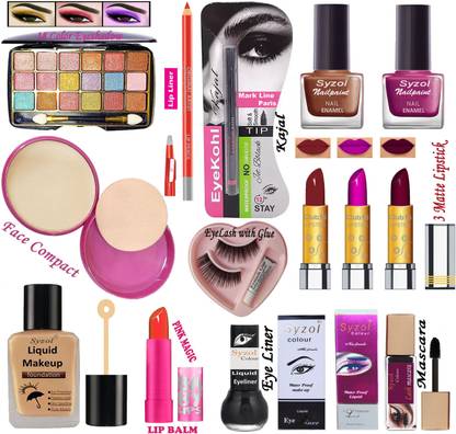 Syzol Texture Makeup kit of 14 makeup items AR15