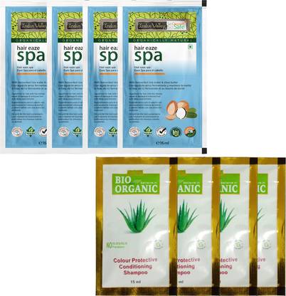 Indus Valley Hair Eaze Spa and CP Shampoo Sachets Combo