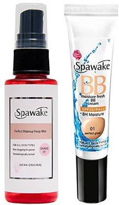 Spawake Makeup mist with Vitamin B6 + Perfect Glow BB Cream #01 with SPF25, Combo Pack