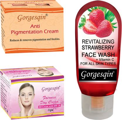 GORGESQIN Anti Pigmentation Cream, Day Cream Face Wash