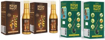 KESH ROOT AYURVEDIC HAIR OIL200 (ML 2*100mL) AND CONDITIONING SHAMPOO 200 ML (2*100 ML)