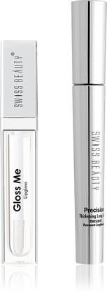 SWISS BEAUTY Gloss Me Lip Gloss & Precision Mascara Combo