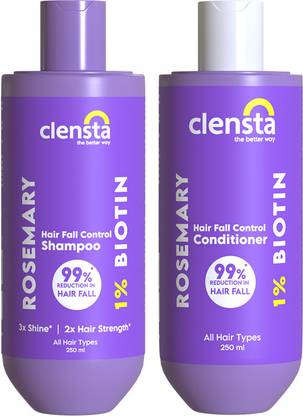 Clensta Anti Hair Fall Rosemary Range: Rosemary shampoo 250ml + Rosemary conditioner 250ml