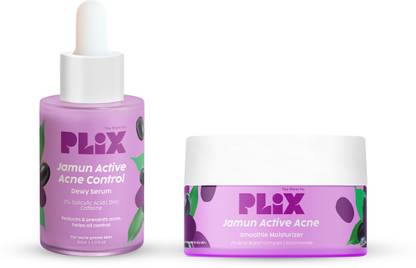 The Plant Fix Plix 2% Salicylic Acid Jamun Active Acne Control Dewy Serum & Jamun Moisturizer