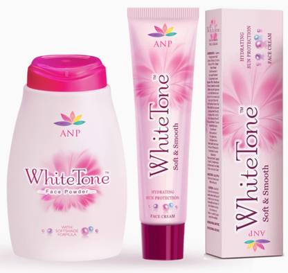 ANP White Tone Face Powder 30g and Face Cream 25g Combo