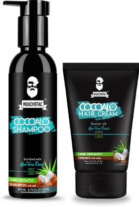 MUUCHSTAC Cocoalo Growth Kit - Anti-dandruff Shampoo with Hair Cream for Styling