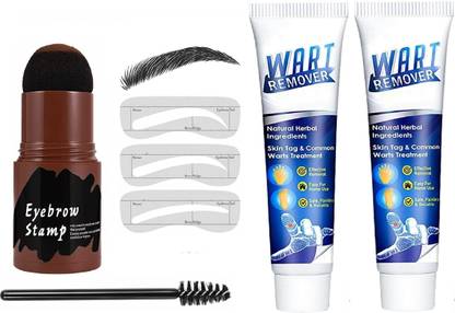 THTC MOLE & WART REMOVER + EYEBROW ENHANCER POWDER SET OF 3