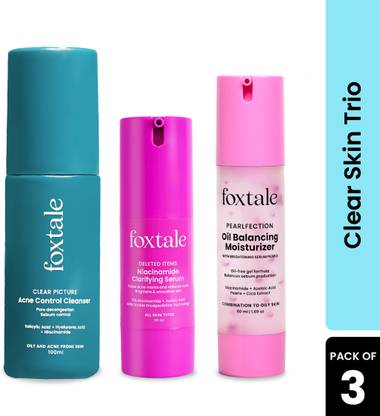 Foxtale Clear Skin Trio – Cleanse, Clarify, Hydrate