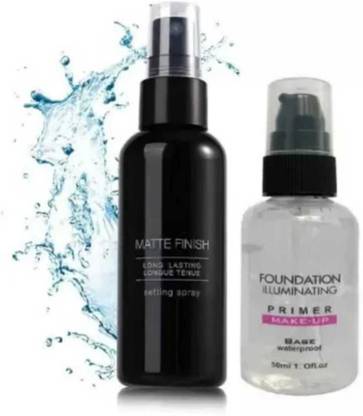 mkldsrh makeup base gel primer with makeup setting spray