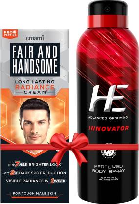 FAIR AND HANDSOME Long Lasting Radiance Cream 60g + HE Deo Innovator 150ml