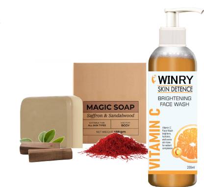 winry 100% better Magic Soap Sandal Wood And Saffron And Vitamin C Face Wash