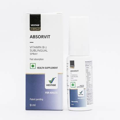 Vestige Prime Absorvit Vitamin B12 Sublingual Spray 09ml