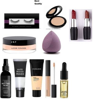 J & F 10 in 1 makeup combo