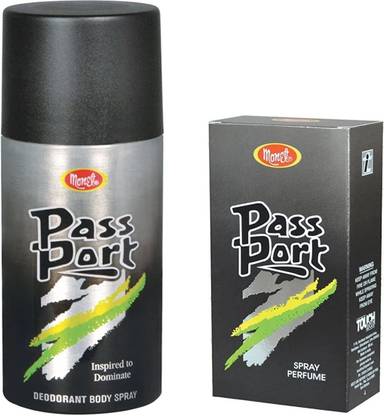 MONET Passport Deodorant Spray 150ml and perfume 15ml