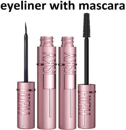 Neycare super new look shade best eye liner with mascara perfect look pack of 2