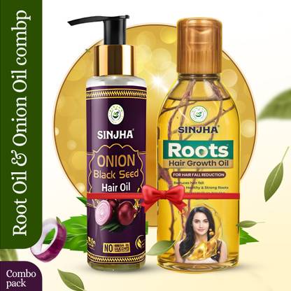 SINJHA Combo Root Hair Growth Oil And Onion Black Seed hair oil