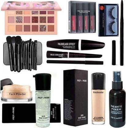 LOVE HUDA Professional Waterproof Long Lasting Combo Bridal Beauty Parlour Makeup Set For Women & Girls