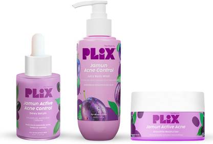 The Plant Fix Plix Jamun Active Acne Control Dewy Serum, Jamun Moisturizer & Jamun Bodywash