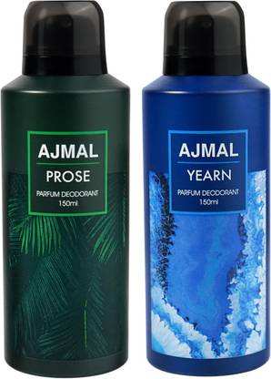 Ajmal Prose and Yearn Deodorant Perfume 150ML Each For Men Online Exclusive