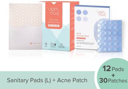 Nua Invisible Acne Pimple Patch & Sanitary Pad (Light Flow-L)