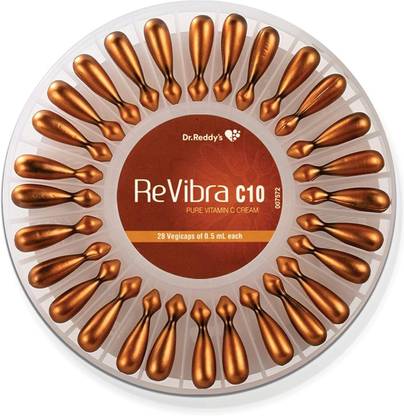 Revibra C10, Pure & Bioactive Vitamin C 10% Serum, Easy to Use Mono Vegicap