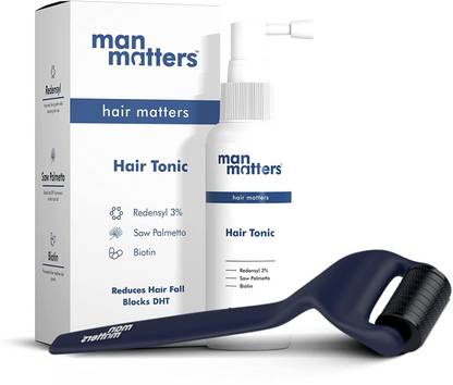 Man Matters Hair Growth Kit for Men | Redensyl Hair Tonic 60ml | Advanced Derma Roller 0.5mm