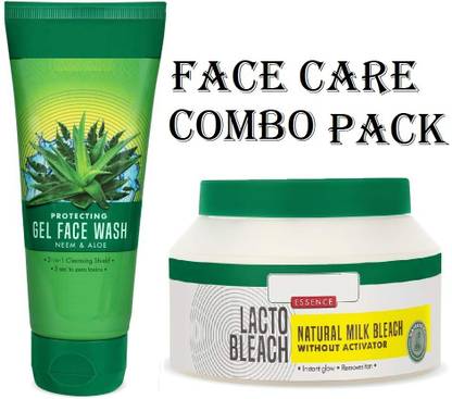 MYEONG Milky White Natural Essence Lacto Bleach And Aloe- Vera Gel Face Wash