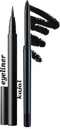winry eyeliner kajal combo waterproof pack of 2