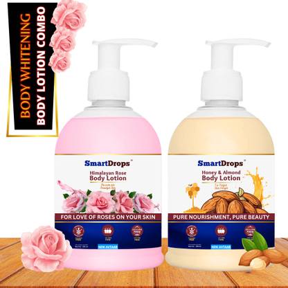 smartdrops Himalayan Rose Body Lotion & Honey Almond Body Lotion