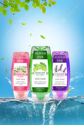 BLOOM YOU 🌿 BotaniGlow Body Wash for Men, Shower Gel for Body, Face & Hair Wash