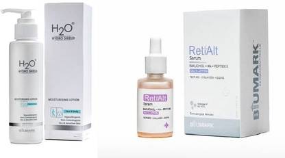 BIUMARK Achieve Youthful Radiance with RetiAlt Serum 20ML & H2O Dry Skin Moisturising Lotion 100ML