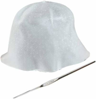 mkldsrh silicone hair coloring dye cap highlight hair staining reusable hair dressing tools with hook