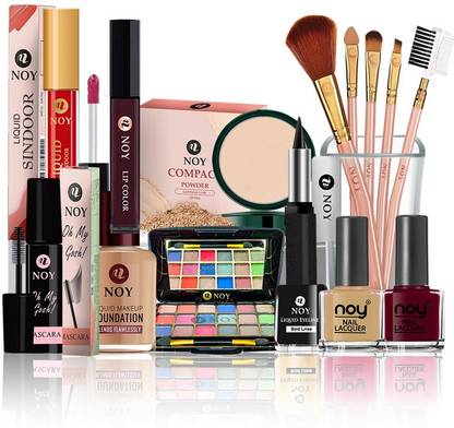 NOY Makeup Kit 15 Pcs Premium Quality 100% Waterproof & Smudge Proof #NO529