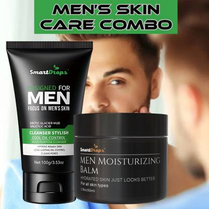 smartdrops Complete Fairness Cream for Men & Clarifying Face Wash Combo for Men