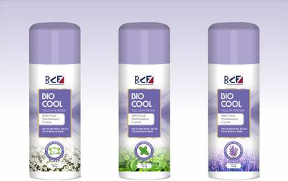 Bio Concept Formulation Title- Bio Cool Talc Powder - Lavender, Mint, Jasmine - Soothing Talcum Powder